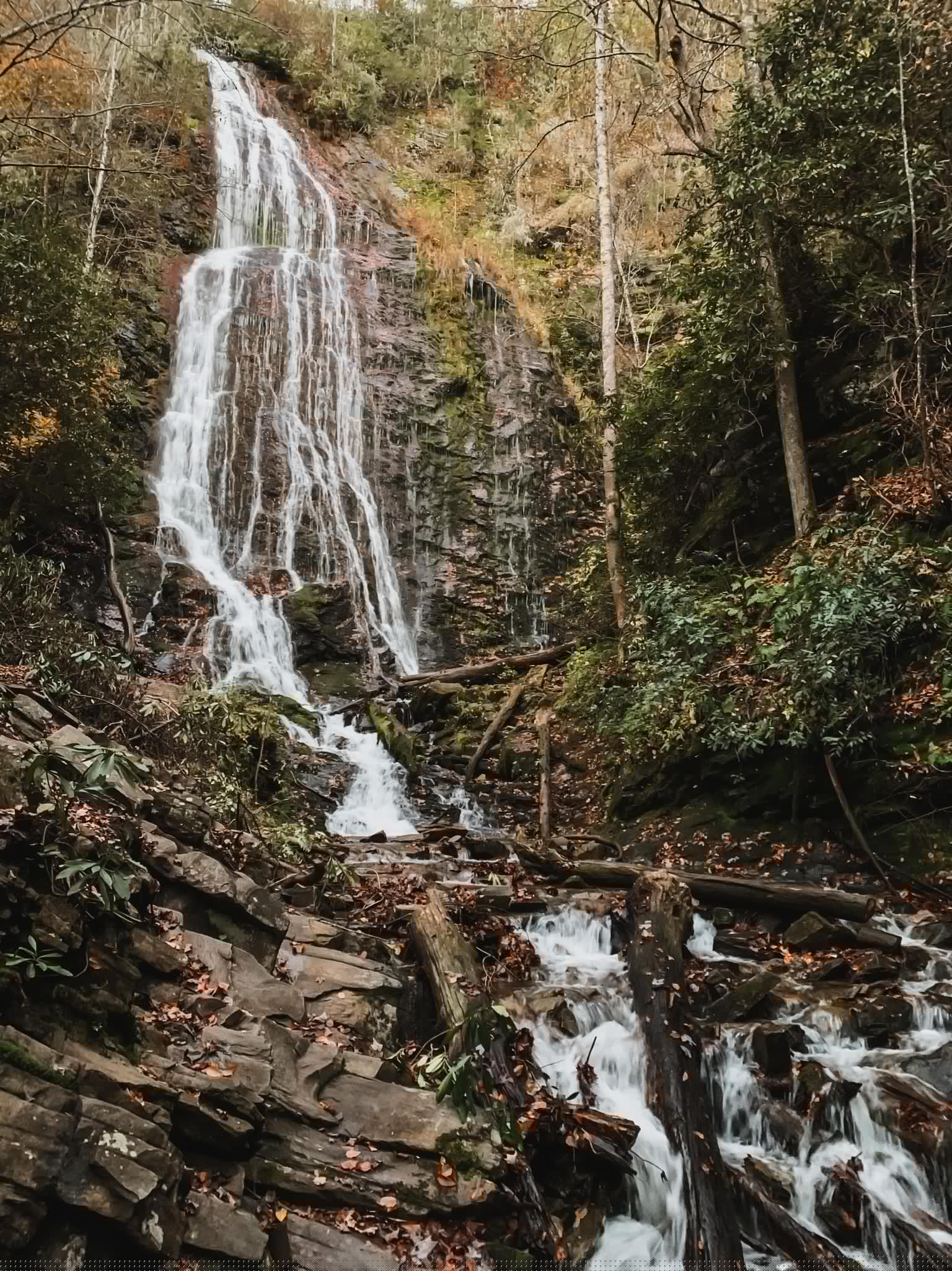 mingo falls great smoky mountains