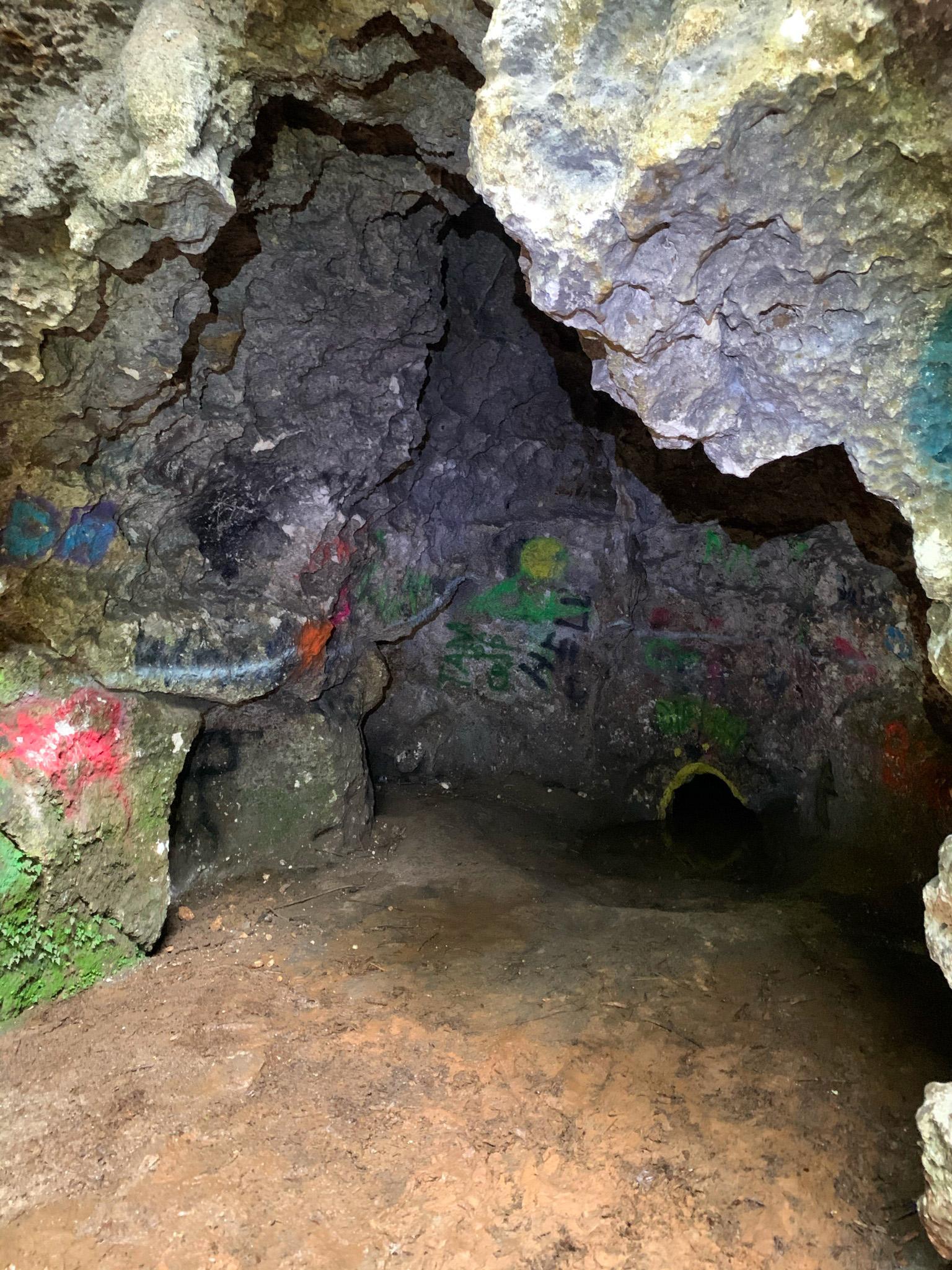 vandal cave chamber walls