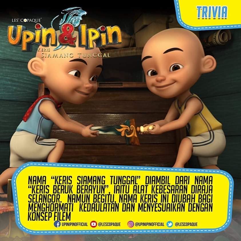 Keris Siamang Tunggal Upin Ipin Fakta Trivia Selangor Sejarah