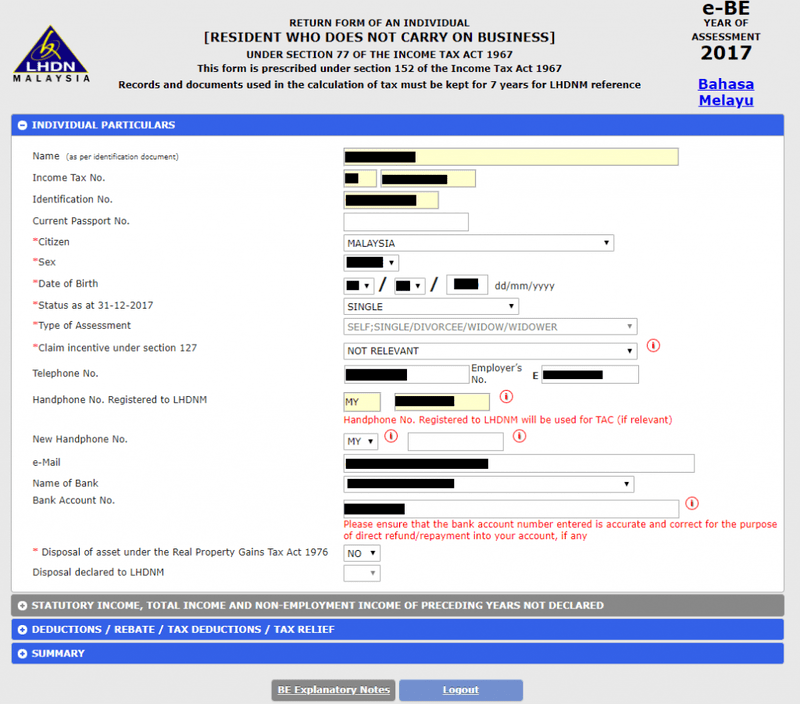 Pendaftraran Lhdn