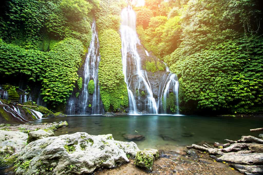 banyumala twin waterfall 