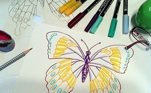 Watercolor Markers Painting Technique