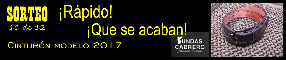 SORTEO. ¡Rápido! ¡Que se acaban! Cinturón Fundas Cabrero modelo 2017, para uso diario (11 de 12).