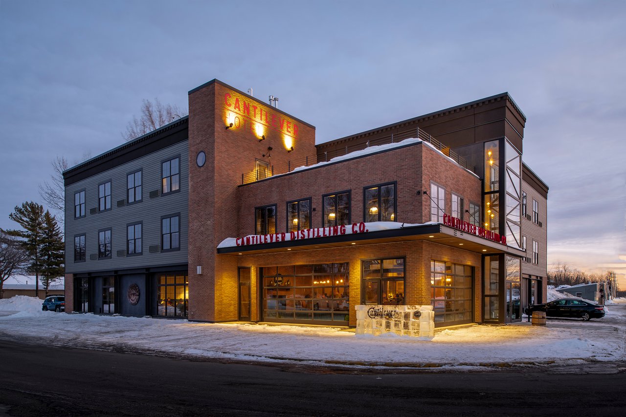 Cantilever Distillery + Hotel exterior