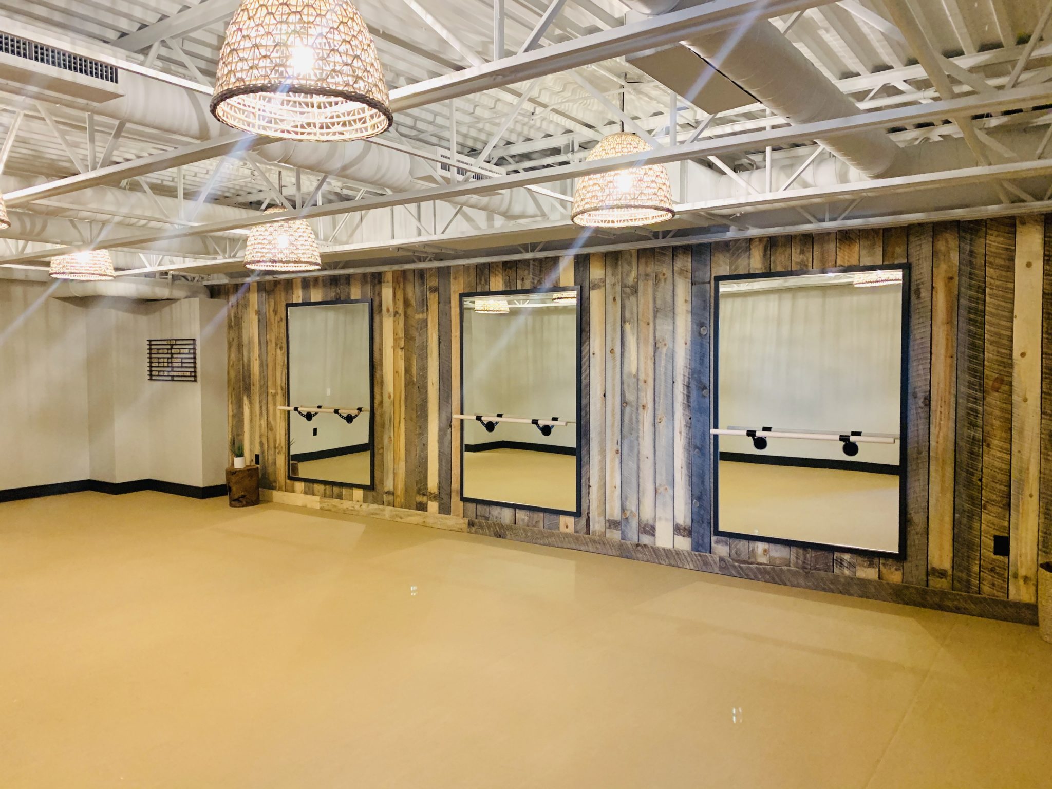 Cantilever Distillery yoga studio