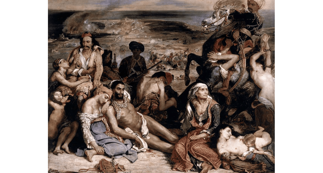 Il Dipinto Del 1824 Il Massacro Di Scio Di Eugene Delacroix E Il Riferimento Storico A Chio Uozzart