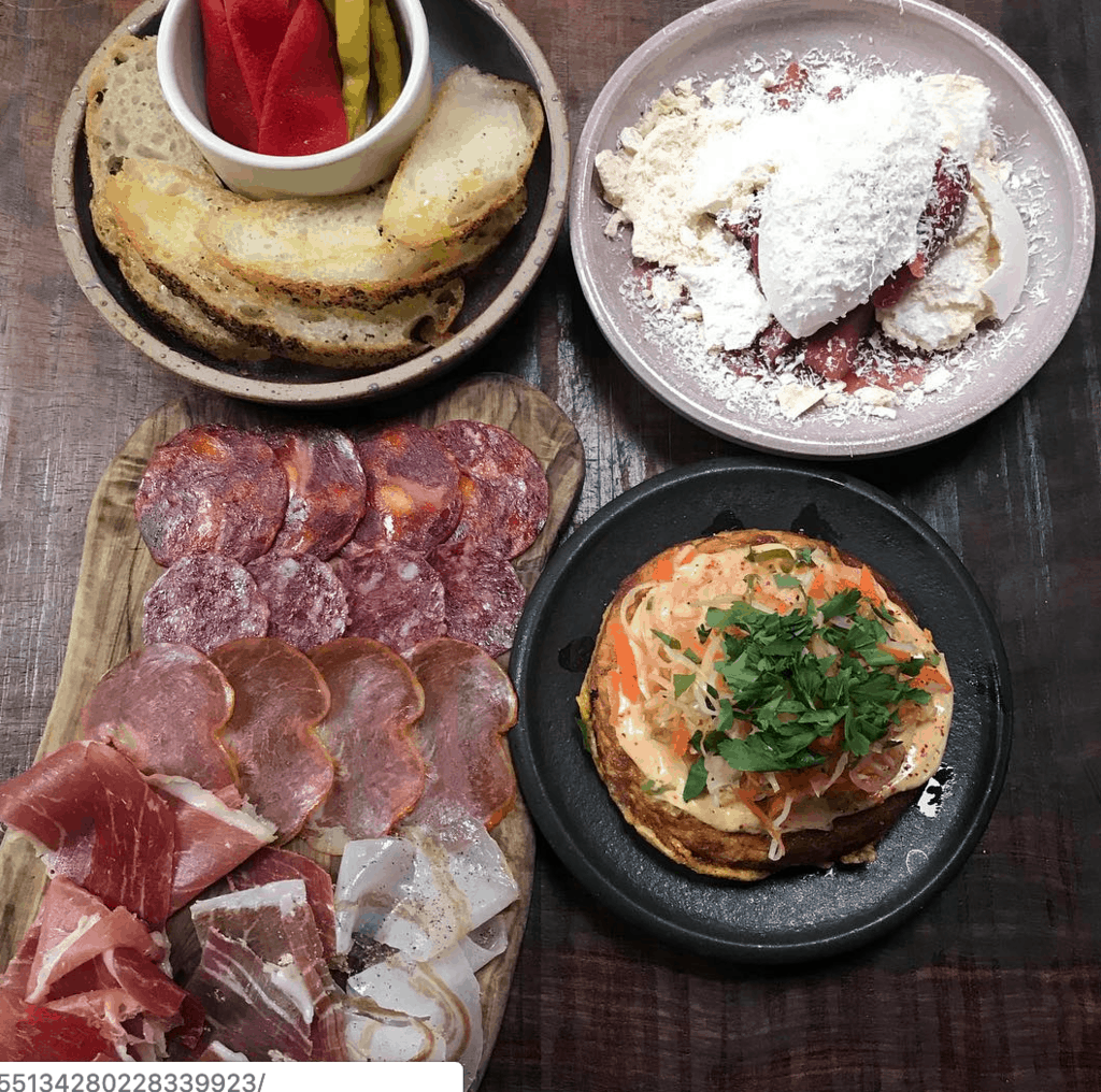 4 food offerings from the Segovia Tapas Bar & Restaurant in Winnipeg Canada