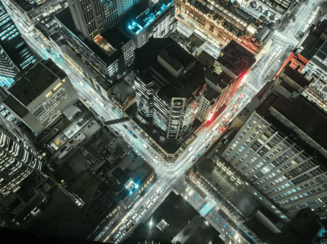 The view of New York City from above