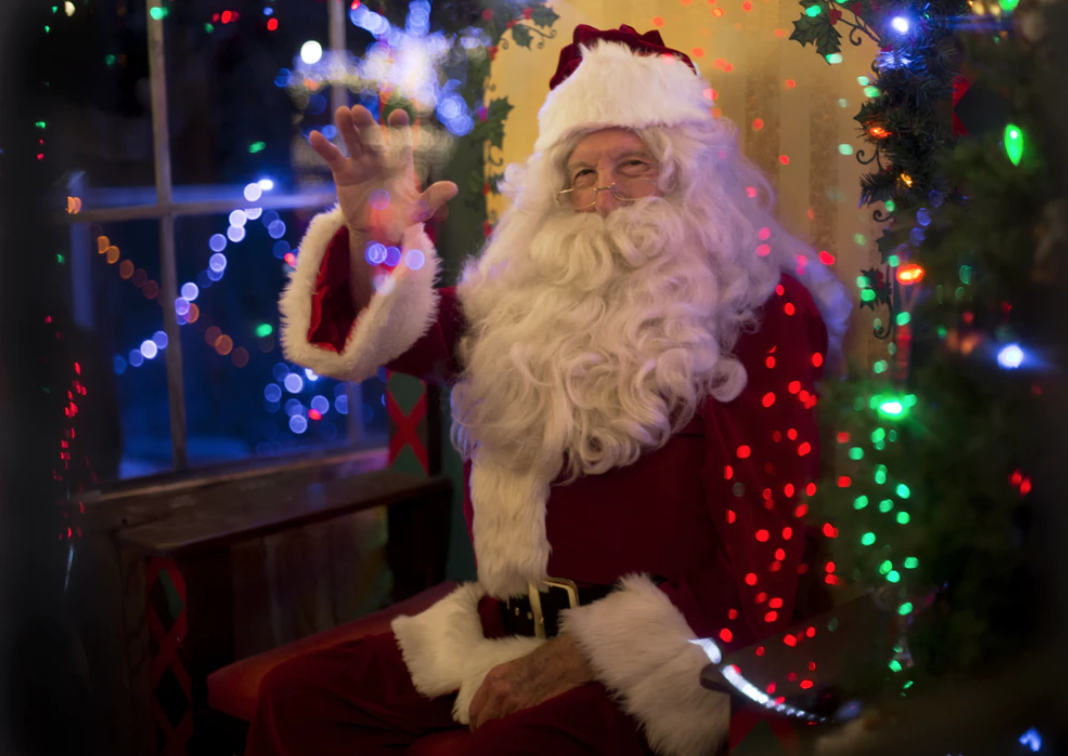 Santa Clause waving