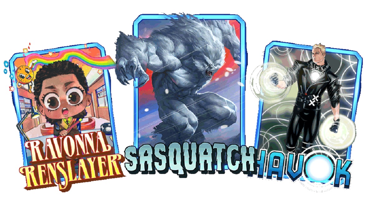 Marvel Snap Sasquatch Ravonna Renslayer Havok cards