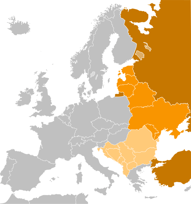 Key Difference - Western vs Eastern Europe