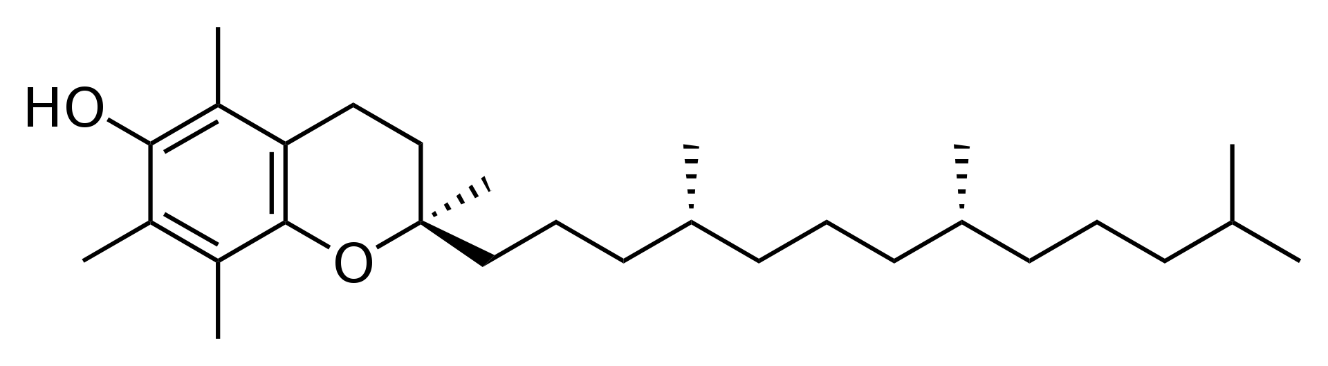 Tocopherols vs Tocotrienols in Tabular Form