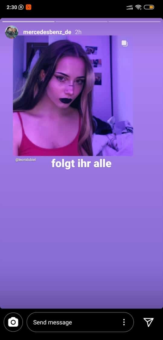 MercedesBenz German Official Instagram Account Hacked by catz- Report mercedesbenz Germany leonidubiel story after getting hacked