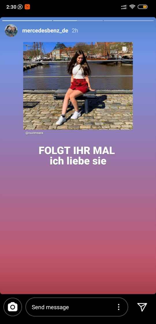 MercedesBenz German Official Instagram Account Hacked by catz- Report mercedesbenz Germany sara story after getting hacked