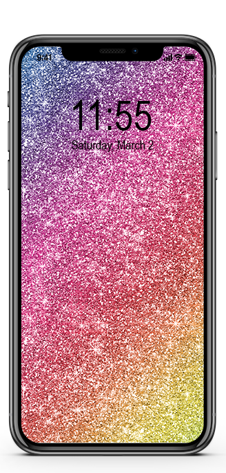 Cute Rainbow Glitter Wallpaper Iphone