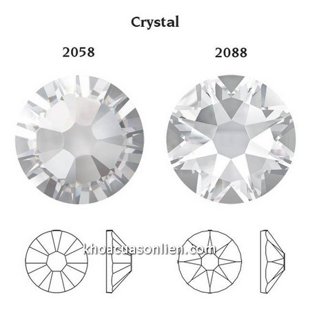 Những viên pha lê Swarovski lộng lẫy được mài cắt chuẩn xác. Ánh sáng từ những viên pha lê Swarovski không hề thua kém kim cương.