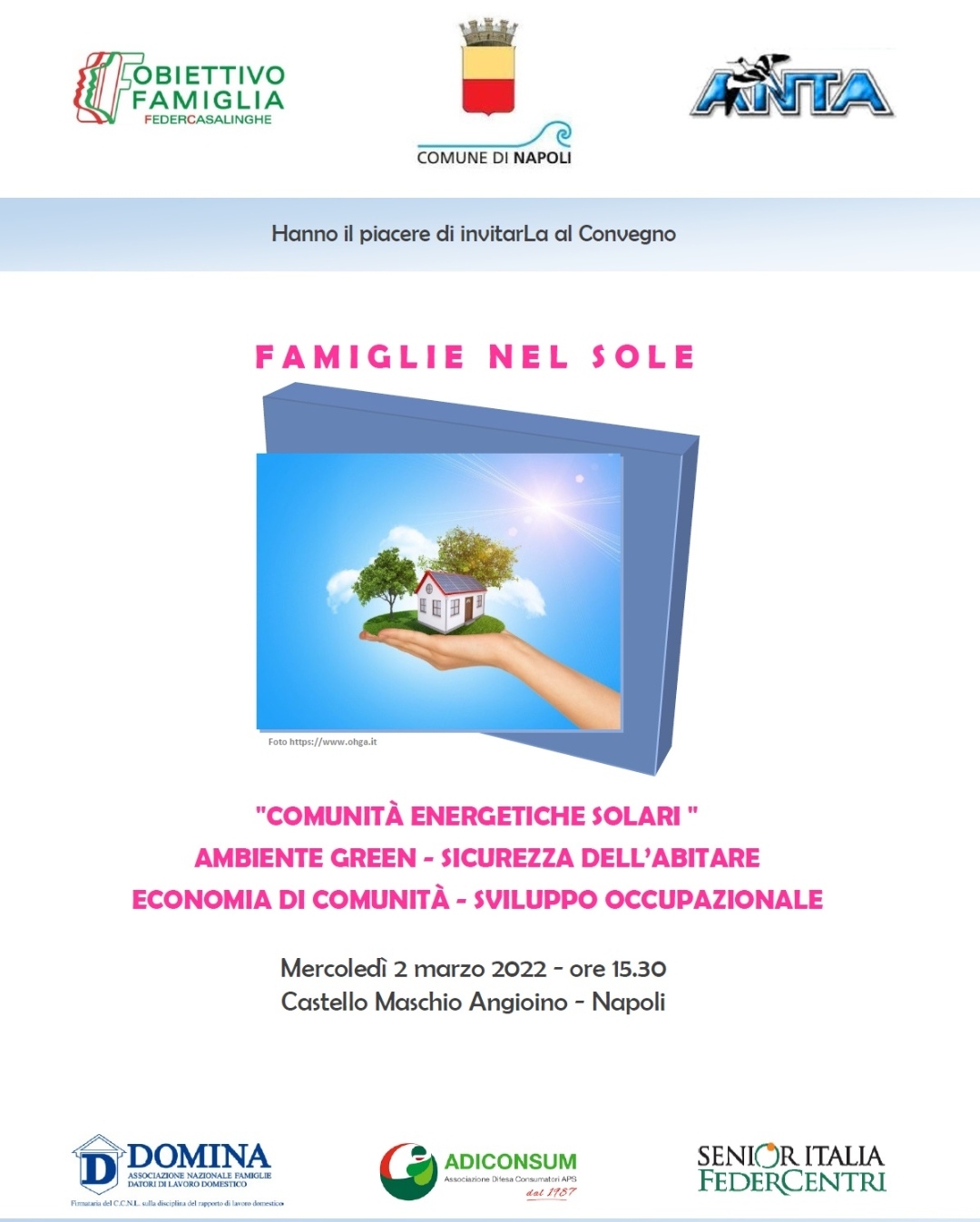 Famiglie Nel Sole A Napoli Convegno Sulle Comunita Energetiche Linkazzato It