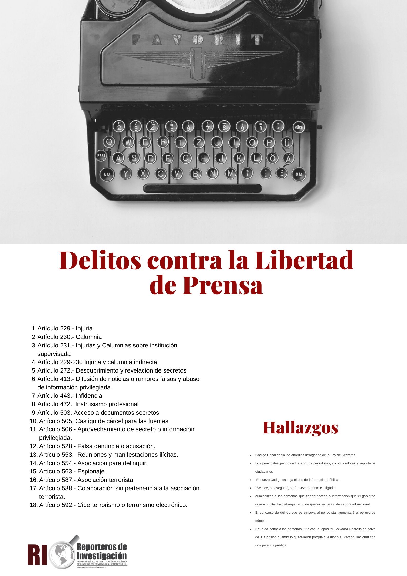 Delitos contra la prensa