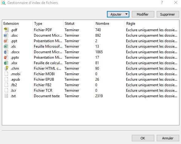 Recherchez des mots ou phrases dans vos documents