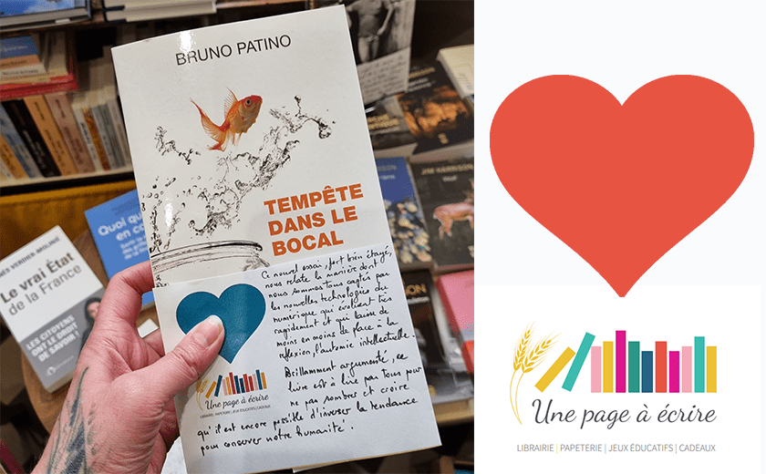 Coups De Coeur Une Page A Ecrire Librairie A Janville