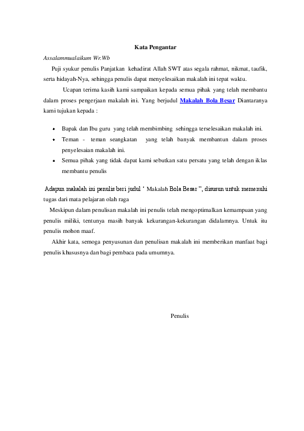 Makalah Sepak Bola Slideshare