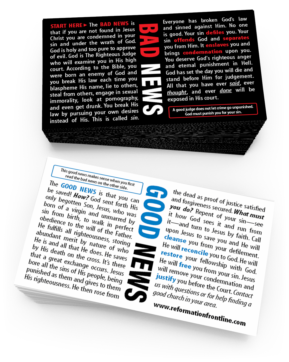 Bad News / Good News Tracts 2.95