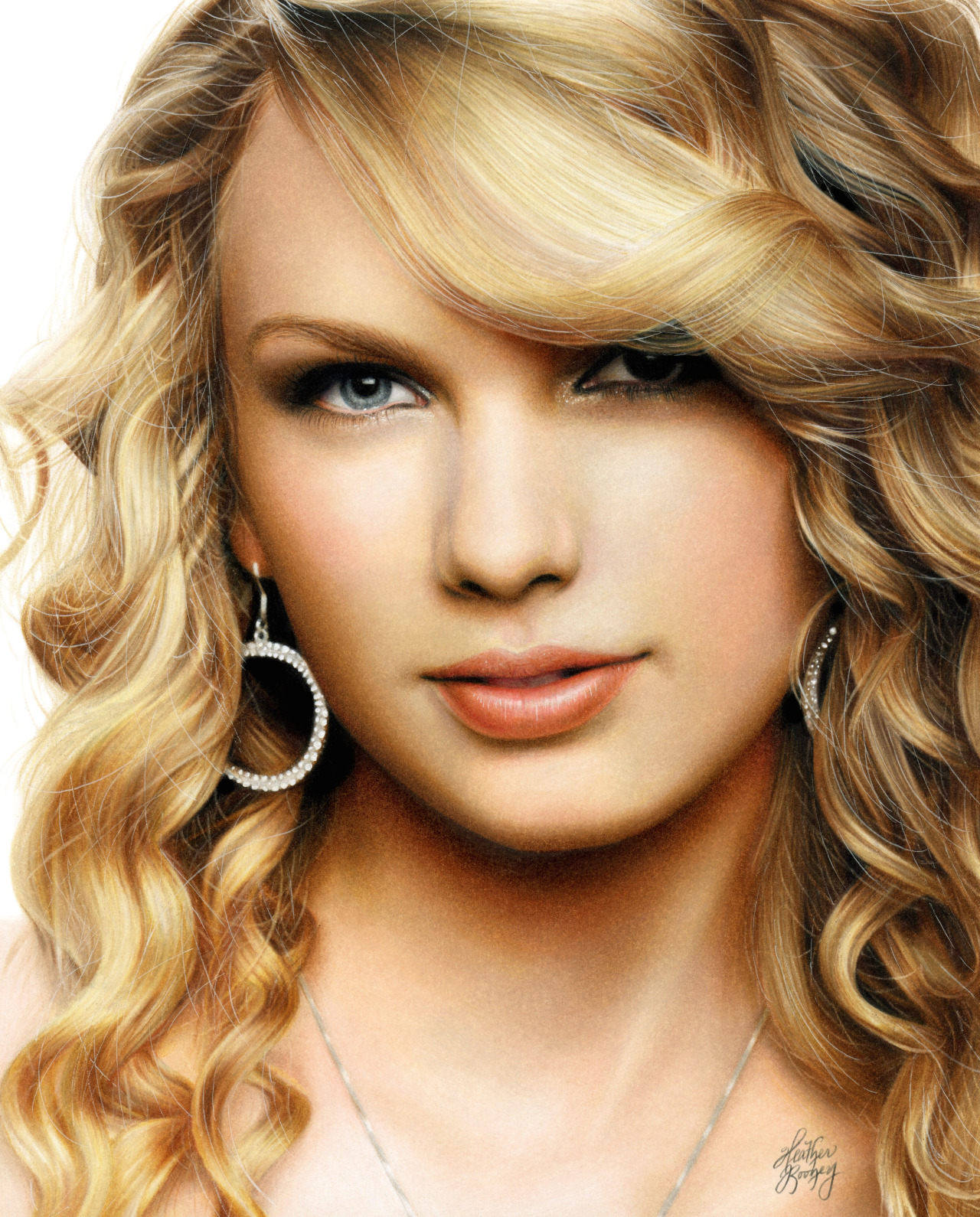 Heather Rooney Art — Colored pencil drawing of Taylor Swift by Heather...