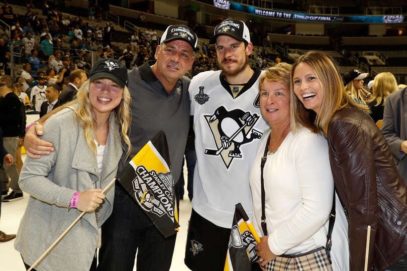 Catherine Kate — Kathy Leutner with Sidney Crosby and his fam bam