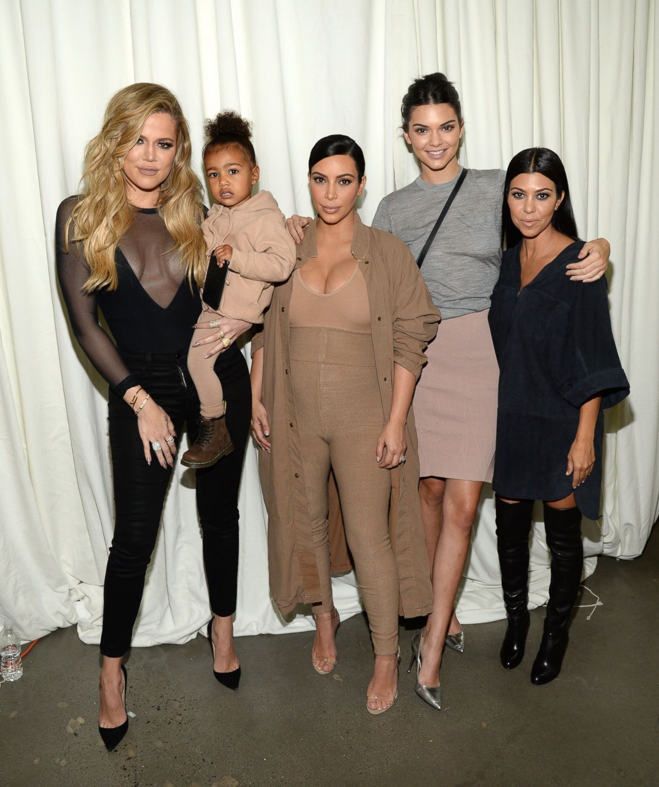 Kim Kardashian Takes Her Family to Kanye West's Fashion Show Picture
