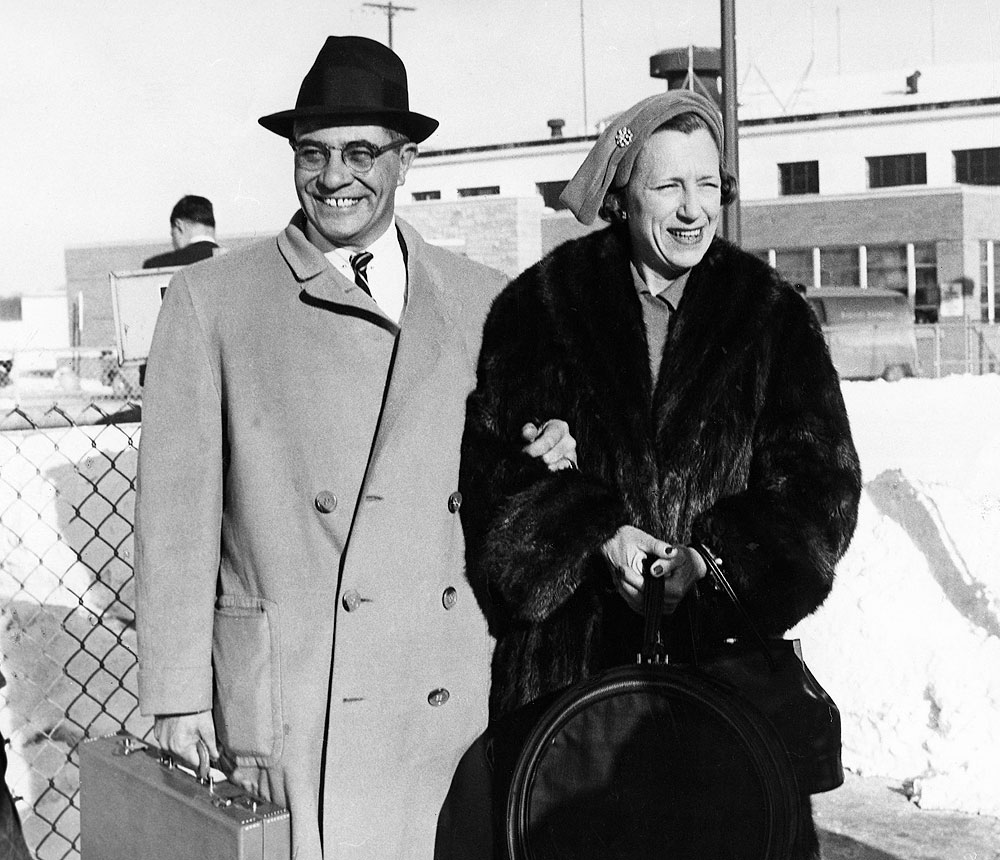 Vince Lombardi and his wife Marie ESPN