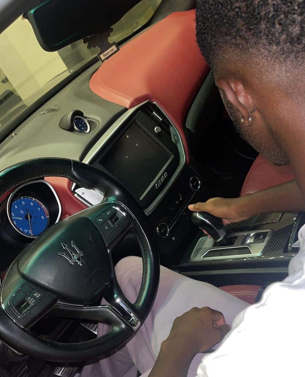 Jackie Appiah’s Son Flaunts Wealth As He Shows Off His Maserati