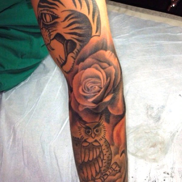 Justin Bieber Gets New Tattoo of a Rose on His Arm—See His Full Sleeve