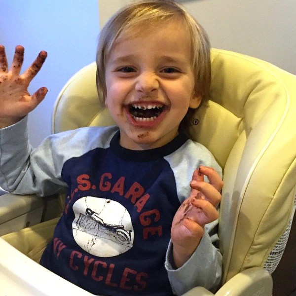 Bill Rancic Shares a New Picture of Duke Covered in Chocolate—See the