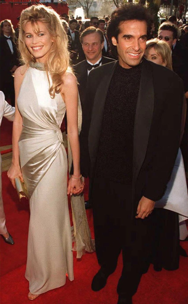 Claudia Schiffer & David Copperfield from Throwback Couples at the