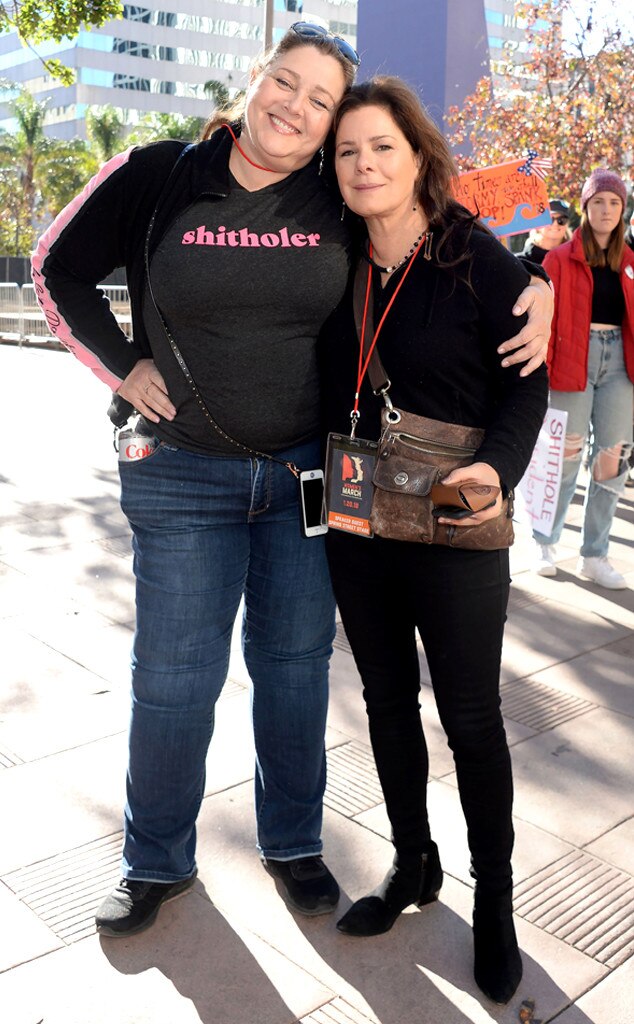 Camryn Manheim and Marcia Gay Harden from Celebs at 2018 Women's March