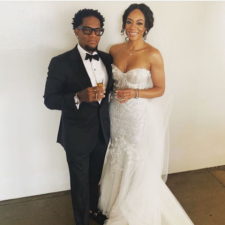 D.L. Hughley pictured walking his daughter Ryan down the Aisle (Photos