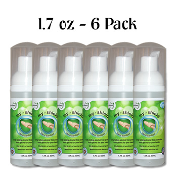 6 Pack My Shield Hand Sanitizer 1 7 Oz 50 Ml Apr Bio Tech