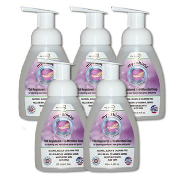 5 Pack My Shield Hand Sanitizing Soap 8 Oz 250 Ml Apr
