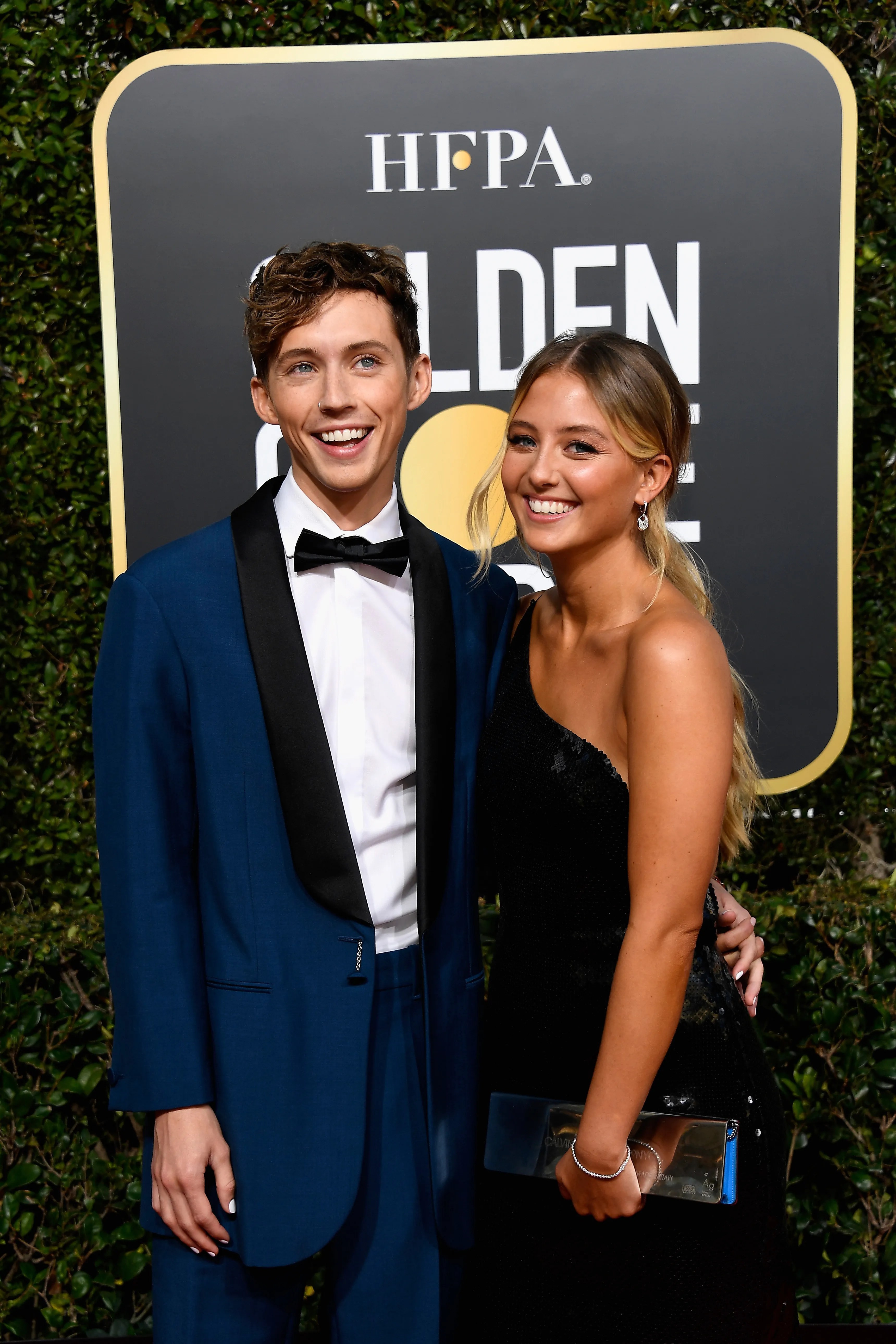 Troye Sivan Took His Sister Sage Mellet to the Golden Globes PAPER