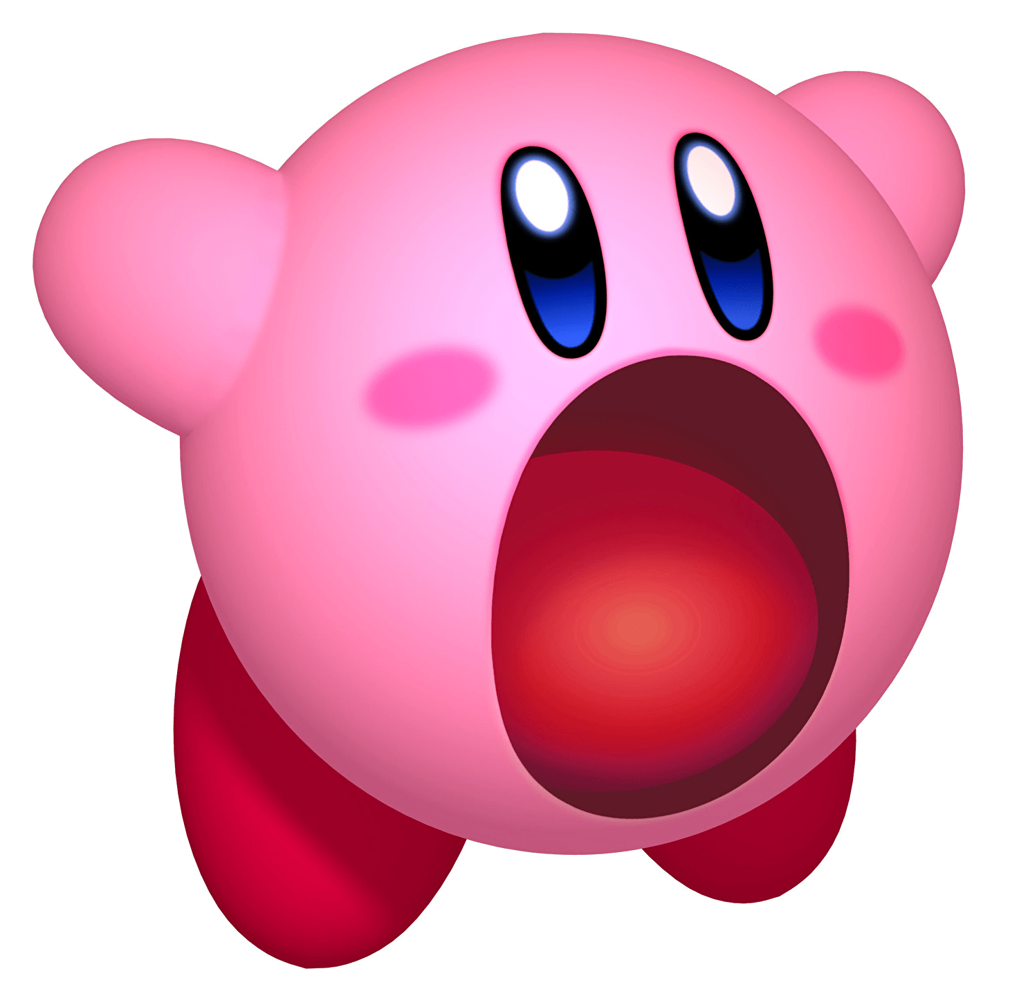 Kirby Mouth Wide Open transparent PNG StickPNG