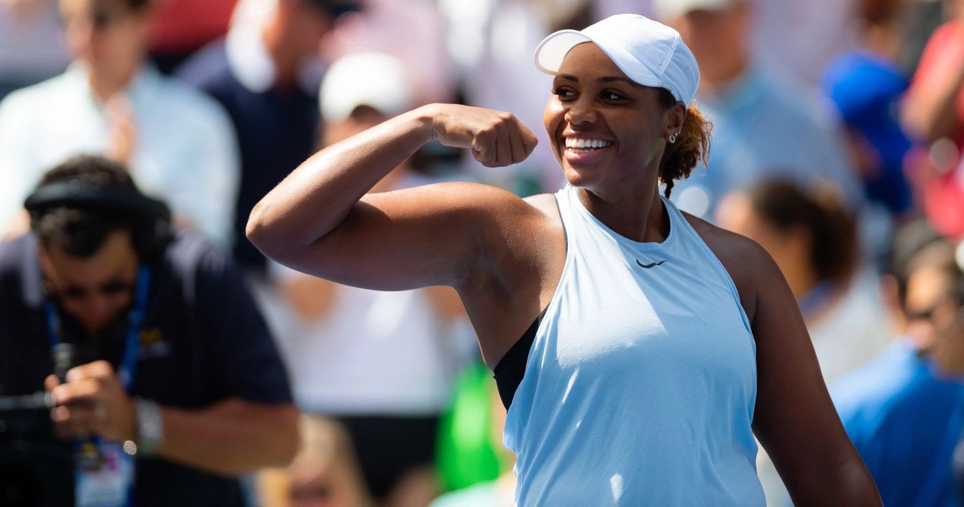 Tennis Taylor Townsend wins comeback match after giving birth last year