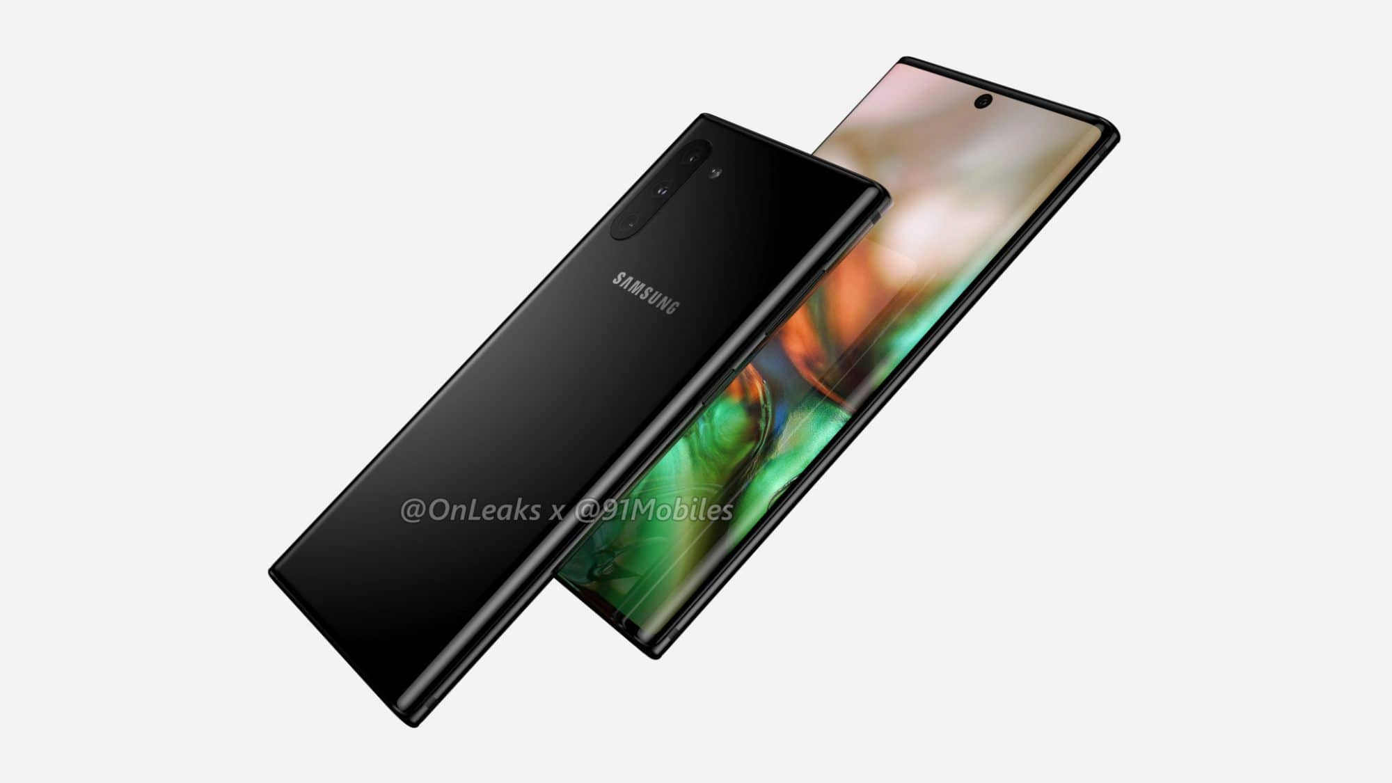 หลุดข้อมูล Samsung Galaxy Note 10 ย้ายกล้องหลังไว้ด้านข้าง แล้วย้ายกล้องหน้ามาตรงกลาง 2 - หลุดข้อมูล Samsung Galaxy Note 10 ย้ายกล้องหลังไว้ด้านข้าง แล้วย้ายกล้องหน้ามาตรงกลาง