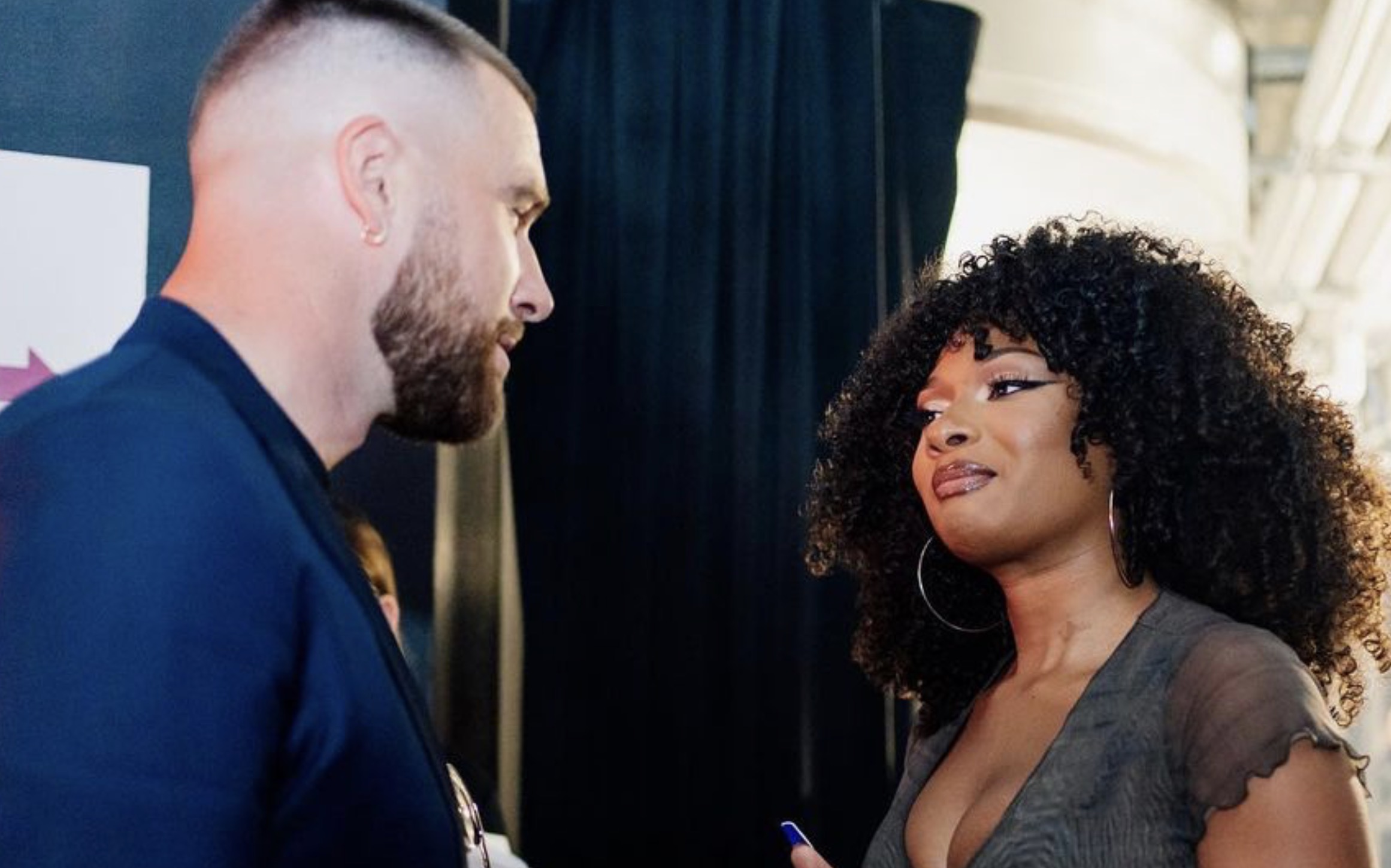 Photos of Megan Thee Stallion and Chiefs Travis Kelce Together at The