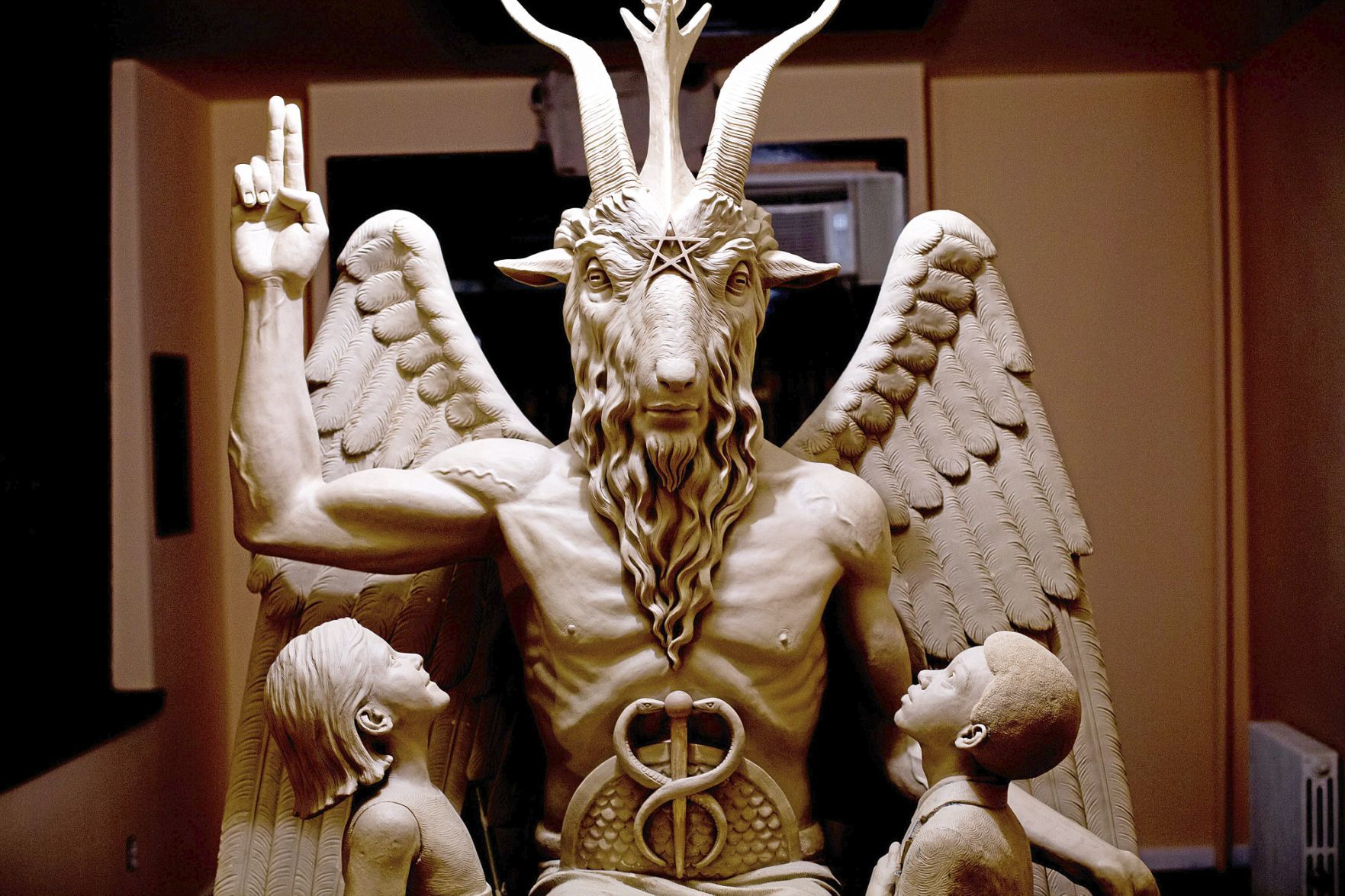 Satanic Temple spokesman says 'iconic' Baphomet monument is in storage