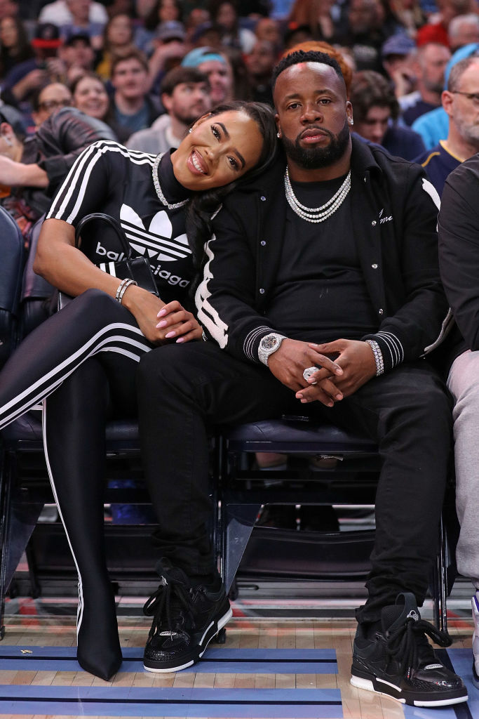 Coupled Up Yo Gotti & Angela Simmons Attend Grizzlies Game 247 News