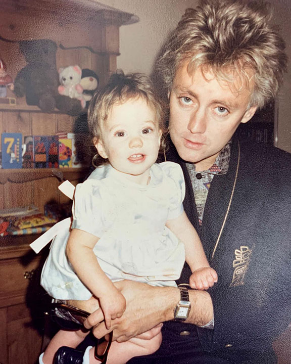 Roger Taylor and daughter, Rory, in Sunday Times Magazine