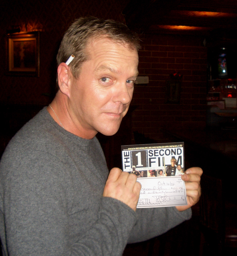 Kiefer Sutherland donates 600.23 to produce The 1 Second … Flickr