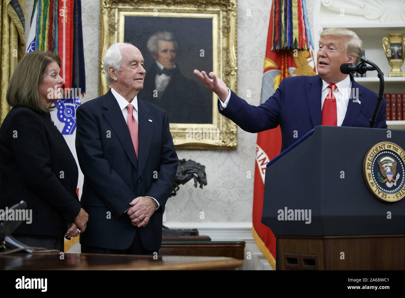 With his wife kathy hires stock photography and images Alamy