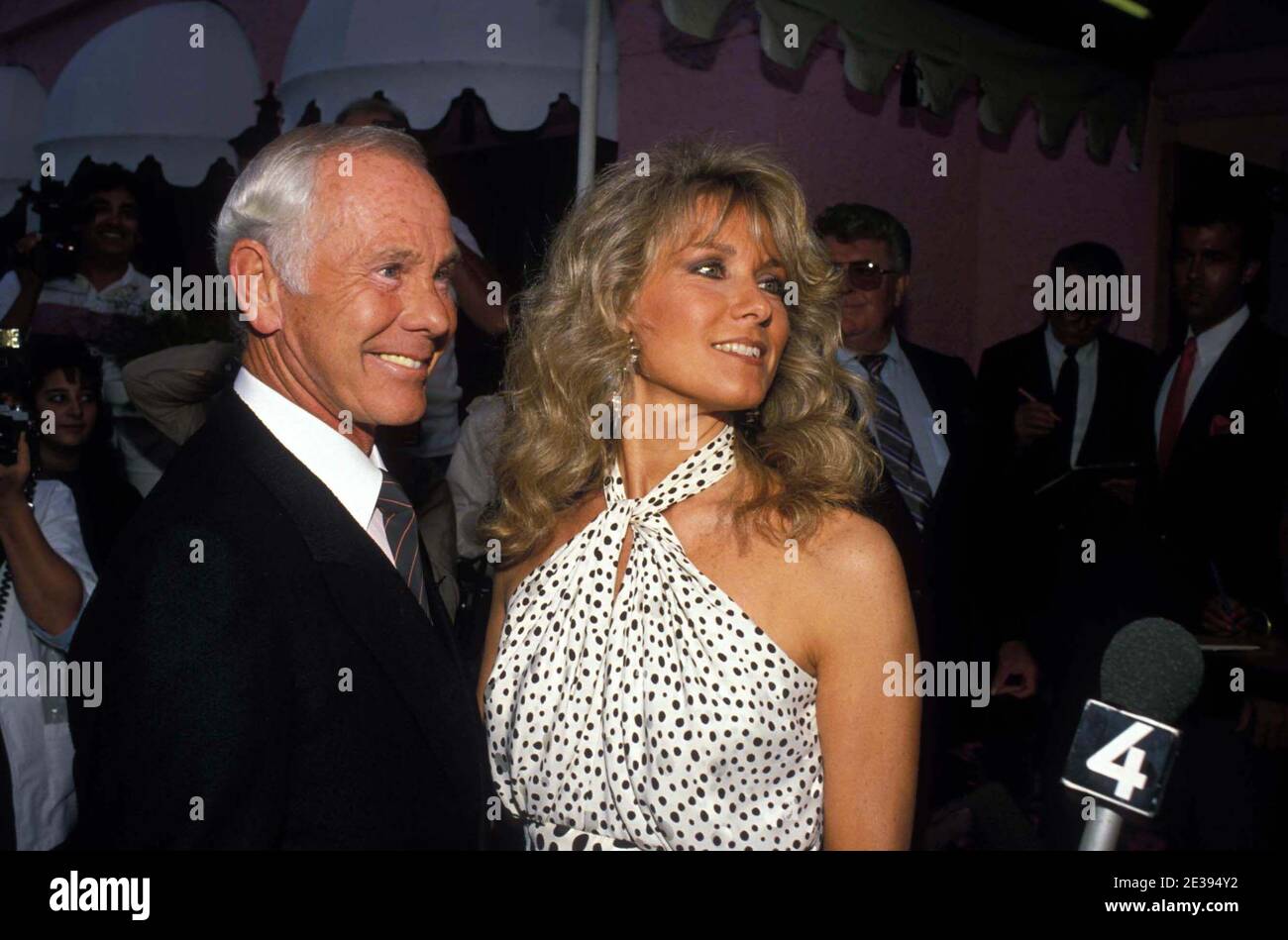Johnny Carson And Alexis Maas 1988 Credit Ralph Dominguez/MediaPunch