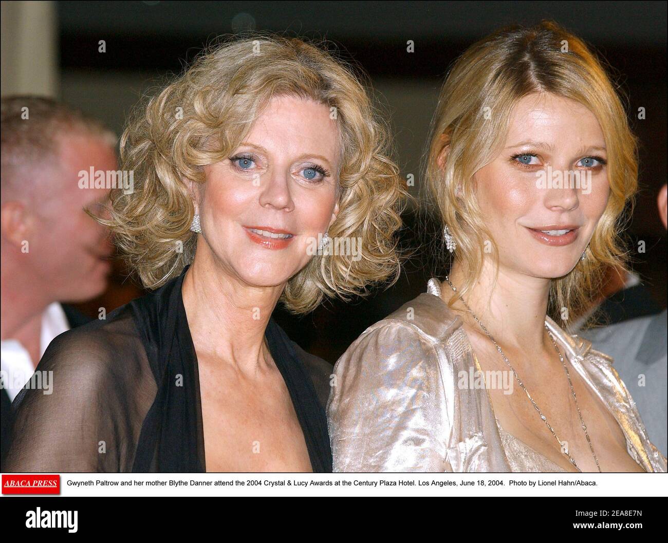 Paltrow and her mother Blythe Danner attend the 2004 Crystal